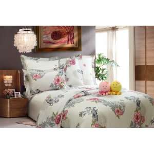  Water of March 4 Piece Cotton Duvet Set Full Size