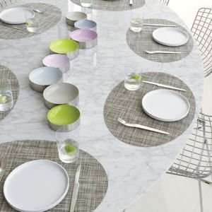   Mini Basketweave Set of 4 Oval Tablemats by Chilewich