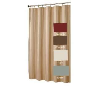  Damask Stripe Stripped Shower Curtain Bath Bathroom Decor Green 