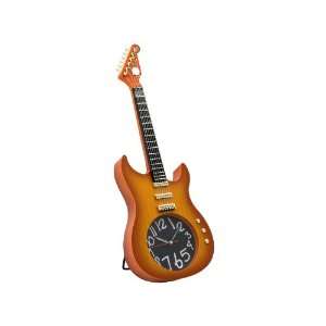    Rockn Roll Electric Guitar Clock with Stand 