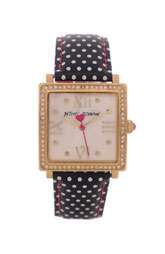 Betsey Johnson Bling Bling Time Square Polka Dot Watch $85.00