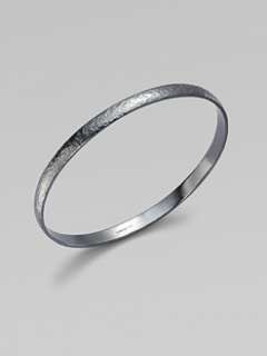 GURHAN   Blackened Sterling Silver Bangle Bracelet