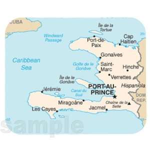  Map of Haiti Mouse Pad 