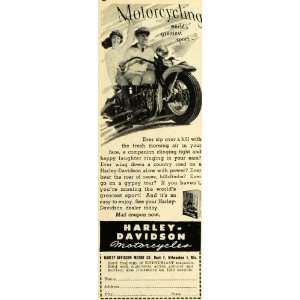  1947 Ad Harley Davidson Motor Co. Motorcycle Bikes 