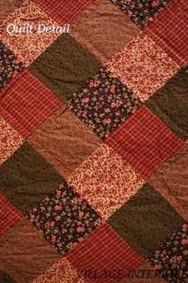 LUXURY BERKSHIRE PATCHWORK COTTAGE COTTON QUILT THROW  