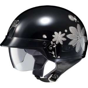 HJC IS 2 Flora Open Face Motorcycle Helmet MC 5 Black Extra Large XL 