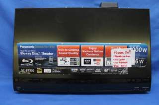 Panasonic SC BT330 Blueray HD Home Theater System Receiver W IPOD DOCK 