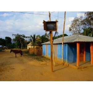 com The Community Television Set in the Small Village of La Victoire 