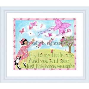  fly to me little one white frame Baby