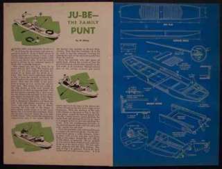 16 PUNT Easy to Build Double Ended Boat HowTo PLANS  