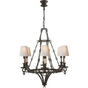  Visual Comfort TOB5022HAB NP Hand Rubbed Antique Brass with Natural 