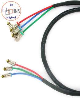 Image of 30 New Component Cable w/ 90 Deg. & Straight RCA Ends