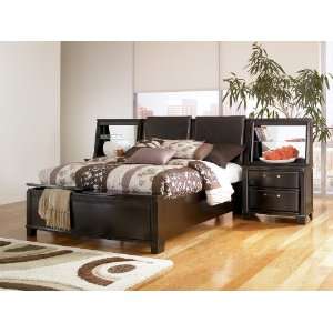   Panel Bed with 2 side Hutches by Ashley Furniture