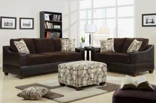Slate Color Sectional sofa set 2 Pc Sofa Loveseat couch Faux Linen 