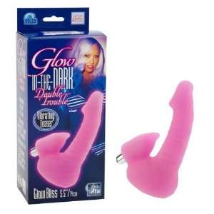   Glow in the dark Double Trouble With Vibrating Teaser Glow Bliss, Pink