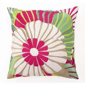  Trina Turk Red Sea Floral Pillow