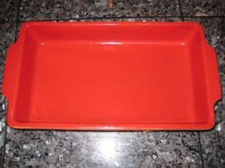 FRANKOMA COLORWORKS RED FLUTED PIE DISH & BAKING DISH  
