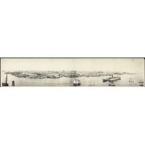    Panoramic Reprint of Waterfront of Havana, Cuba