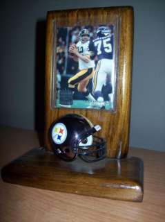 Pittsburgh Steelers NFL Chrome Helmet Card Wood Plaque  