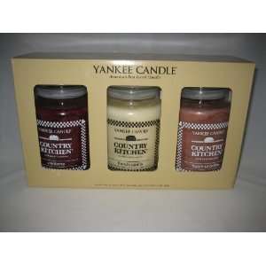  Yankee Candle Company Country Kitchen Jar Candle Set HUGE 