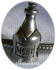 STERLING SILVER 925 MOET CHAMPAGNE BOTTLE CHARM BEAD