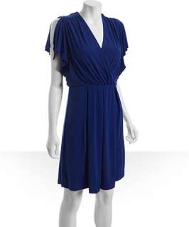 Calvin Klein atlantis jersey flutter sleeve dress