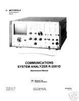 Motorola R2001D Service Monitor   Maintenance Manual  