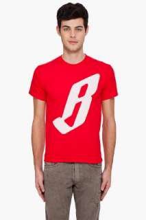 Billionaire Boys Club Red Bold Print T shirt for men  