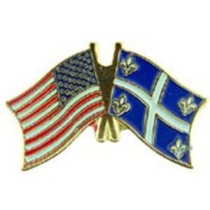  American & Quebec Flags Pin 1 Arts, Crafts & Sewing