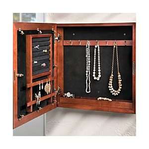  Wall Mount Jewelry Armoire   Cherry   Improvements