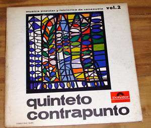 QUINTETO CONTRAPUNTO MUSICA POPULAR VOL 2 VENEZUELA LP  