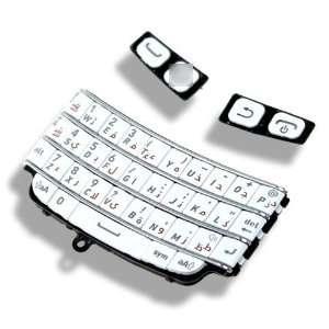  White Arabic Arabian QWERTY Keyboard Keypad Keys Button 