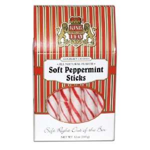 King Leo Tall Box   Soft Peppermint Sticks (Pack of 12)  