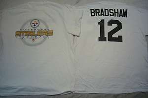 2506 Mens 100% Licensed NFL Apparel Steelers TERRY BRADSHAW Jersey 
