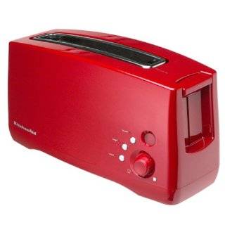   toaster with bagel warm and frozen functions empire red by kitchenaid