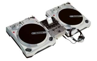 NUMARK DJ IN A BOX iPod Vinyl Turntable w/ Headphones + 2 AKAI RPM3 DJ 