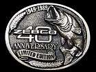 vintage 1989 zebco 40th anniversary limited edition belt buckle one