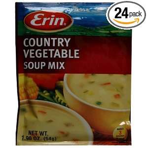 Erin Country Vegetable Soup Mix, 1.9 Ounce Pouches (Pack of 24 