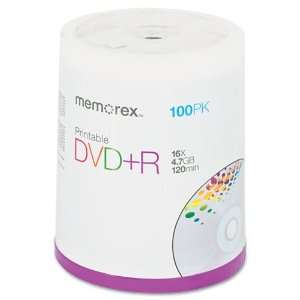   DVD R Discs 4.7GB 16x Spindle Matte White 100/Pack Large Capacity