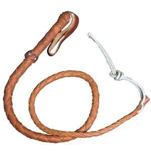  Top Grain Spanish Leather Bullwhip (Tan Mini) 40 inches 