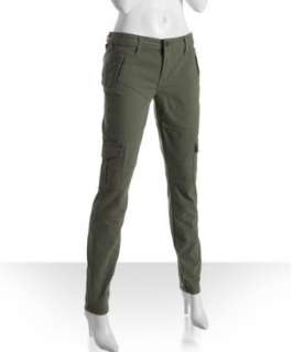 Dylan George army green cotton Eva skinny cargo jeans   up 