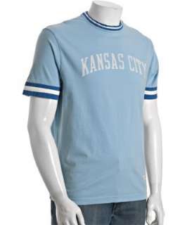 Red Jacket light blue cotton Kansas City Royals t shirt   up 