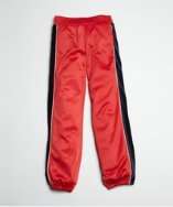 KIDS red cotton blend striped track pants style# 318390801