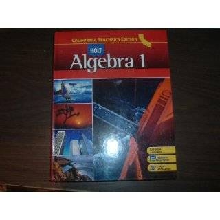 Holt Algebra 1 California Teachers Edition Hardcover by Edward B 