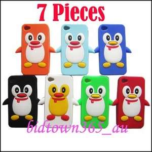 Pieces Penguin Soft Gel Silicone Case Back Cover Skin Pouch For 