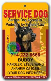 Service Dog/ Animal ID Tags & Badges  