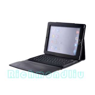 NEW Leather Case Wireless Blue tooth Keyboard 4 i Pad 2  