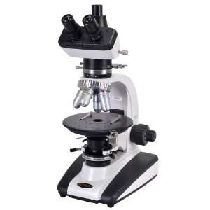    Omano OM239P Trinocular Polarizing Compound Microscope Electronics