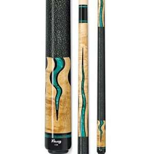   Green Pearl Inlays and Ring Pool Cue (weight19oz.)