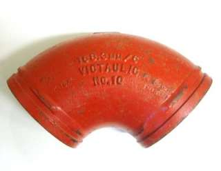 VICTAULIC No.10 6 GROOVED IPS PIPE FITTING 90 DEG  